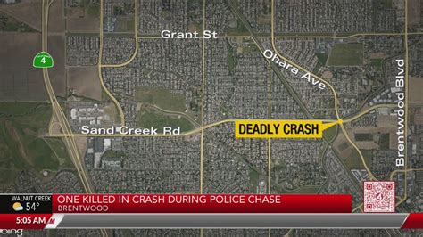 Police pursuit leads to fatal, solo vehicle collision in Brentwood