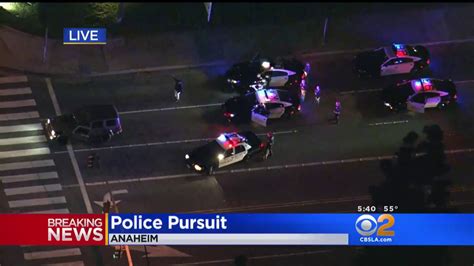The pursuit began around 8 p.m. with six patrol units from Fontana police chasing the suspect. The pursuit traveled on the westbound 10 freeway as they passed through downtown L.A.. 