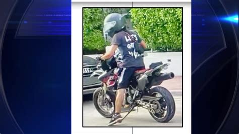 Police search for biker accused of assaulting man in Miami Beach