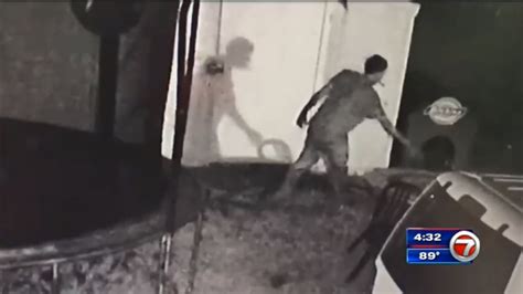 Police search for thief caught on surveillance video breaking into home in Fort Lauderdale