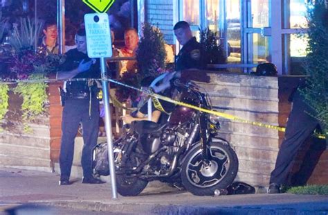 Police searching for motorcyclist who struck couple outside Falmouth restaurant, ran from scene
