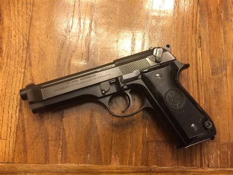 Police surplus gun. Beretta M1951 Pisto l. Imported from Italy and used by the Carabinieri Police. Type Semi-Automatic. Caliber 9mm. Barrel Length 4.5" (1:10 in) twist rate. 1x 8 round magazine. C&R Eligable. Steel frame Model. Overall condition is NRA good or better and all the pistols are in original condition. 