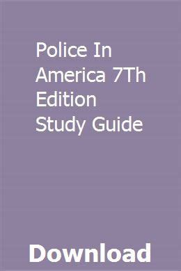 Policing in america 7th edition study guide. - José luis sánchez, el rescate de los signos..
