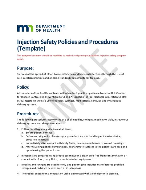 Policy And Procedure Template For Healthcare