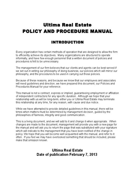 Policy and procedure manual for real estate office. - Controlling chemical reactions guided reading and study answers.