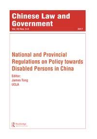 Policy towards Disabled Persons in China: National …