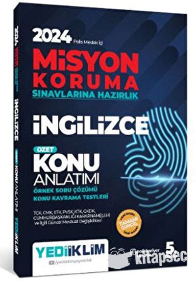 Polis Misyon Koruma Sınavlarına Hazırlık İngilizce  Kitapsec. 
