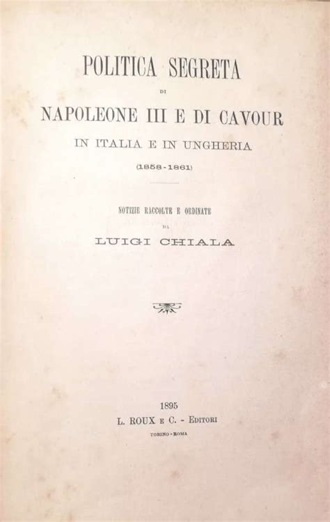 Politica segreta di napoleone iii e di cavour in italia e in ungheria. - Adolescente e a escolha da profissão, o.
