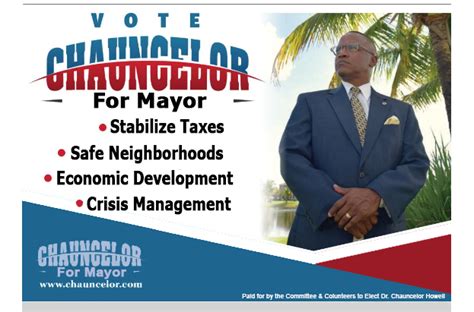 Political Agenda - Dr. Chauncelor for Port St. Lucie Mayor