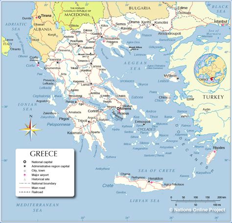 Political Map of Greece - Nations Online Project