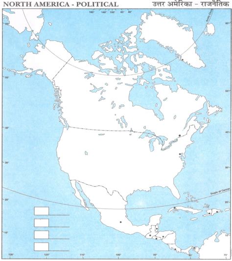 Political Map of North America Countries / States - AglaSem …