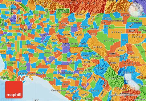 Political Map of ZIP Code 92821