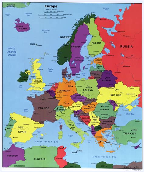High Detailed Political Europe Map by ilynx in Ill