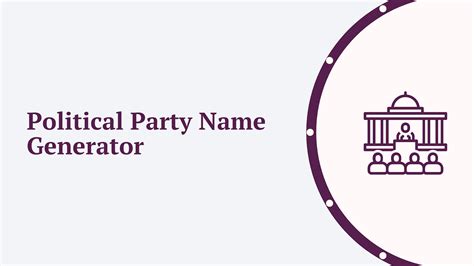 Political party names generator.  Use our free, AI-powered name generator to...