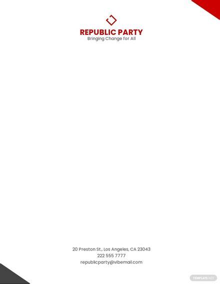 Politics Letterhead Templates Design Examples
