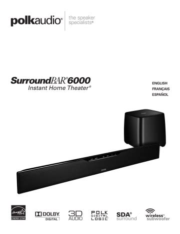 Polk audio surroundbar iht 6000 manual. - Manuale dell'utente di icom bc 160.