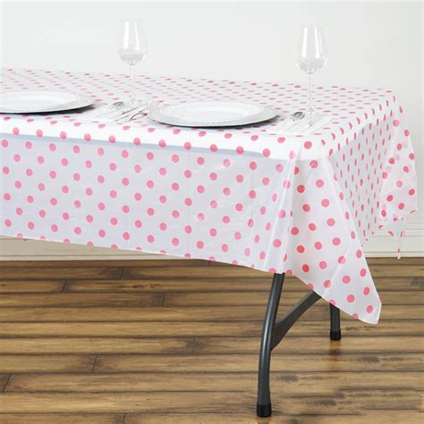 Polka Dot Plastic Rectangular Tablecloths for sale eBay