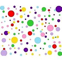 Polka Dots Wall Decals(140dots) Round Wall Stickers Vinyl Wall Decal …