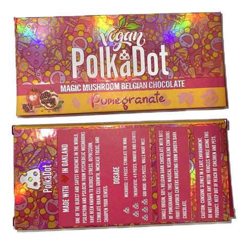 Polka dot mushroom belgian chocolate. Polkadot Snickers. 1 review. $ 45.00 $ 40.00. Polkadot Snickers Psilocybin Magic Mushroom Belgian Chocolate Bars are powerful and contain four grams of magic volume. 20-30 minutes after eating, you will see space and time confusion, clear and beautiful colors, visual confusion, mystical experience, euphoria and bliss. POLKADOT BUTTER … 