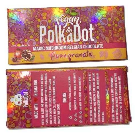For their part, Polkadot (or someone anonymously speaking for them via their Telegram channel) assures me the bars contain “natural shrooms” and not compounds like 4-AcO-DMT, a research chemical that provides a psilocybin-like effect and is sometimes called “synthetic shrooms”.. 