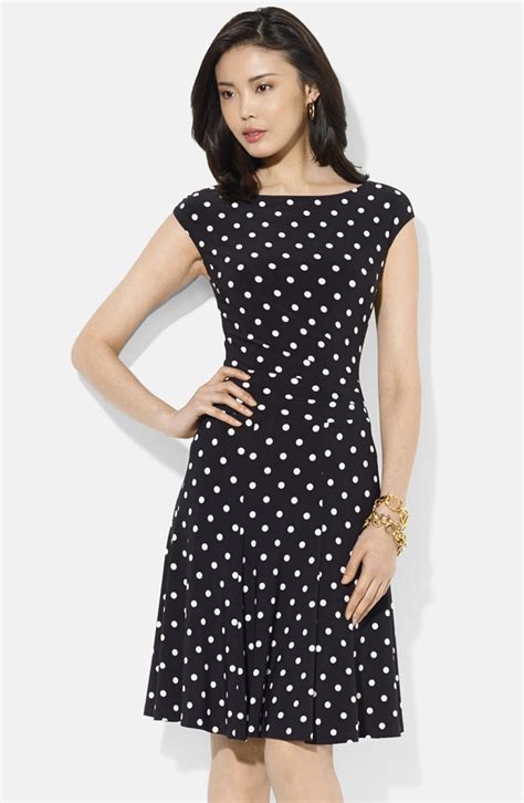 Polka-dot Fit-and-flare Dress ShopStyle