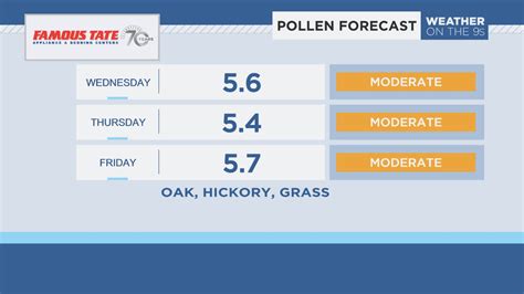 Wichita, KS. Boston, MA. Worcester, MA. Burlington, VT. Get 5 Day Allergy Forecast for Tampa, FL (33634). See important allergy and weather information to help you plan ahead.