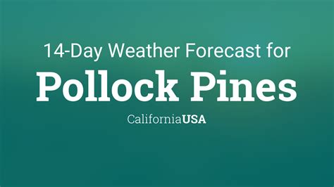 Pollock Pines Weather Forecasts. Weather Underground provides local & long-range weather forecasts, weatherreports, maps & tropical weather conditions for the Pollock Pines area.