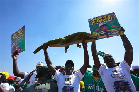 Polls open in Zimbabwe as the president known as ‘the crocodile’ seeks a second and final term