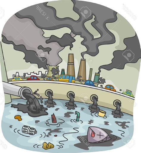 Pollution Easy Drawing
