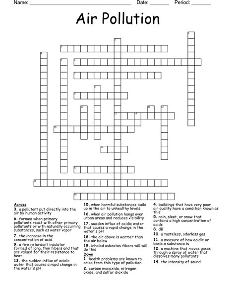 Pollution stat crossword. Things To Know About Pollution stat crossword. 