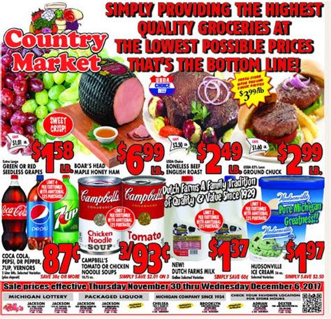 Polly's country market next week's ad. Next Week's Deals Over 6,000 Items on Sale Every Week! Specials Valid May 26th to June 1st. Page 1 Page 2 ... Page 11 Prev Page. Next Page. Click here to download a PDF of our WEEKLY ad with the build a list and pop-up item features disabled. This Week's Ad. SHOP MORE SAVINGS IN STORE HERE. Top Ten Picks Of The Week Monthly 