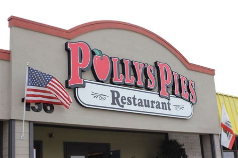 Polly's pies. Start your review of Polly's Pies Restaurant & Bakery. Overall rating. 245 reviews. 5 stars. 4 stars. 3 stars. 2 stars. 1 star. Filter by rating. Search reviews. Search reviews. Iris C. Anaheim, CA. 0. 27. Apr 4, 2023. We usually go to Polly's in Santa Ana by the Cube but since we were in the area we decided to give it a try and so glad we did ... 