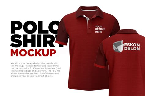 Polo Shirt Photoshop Template