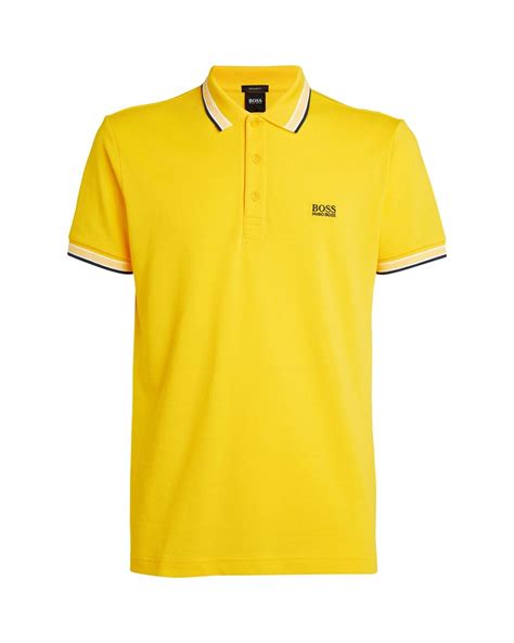 Polo Shirts Yellow HUGO BOSS