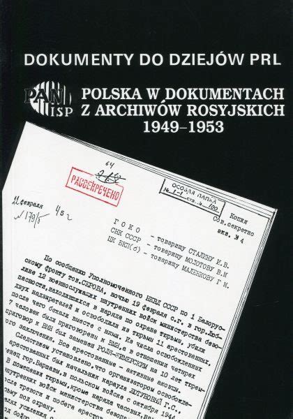 Polska w dokumentach z archiwów  rosyjskich, 1949 1953. - Guida allo studio della scuola di sabato 3 ° trimestre 2015.