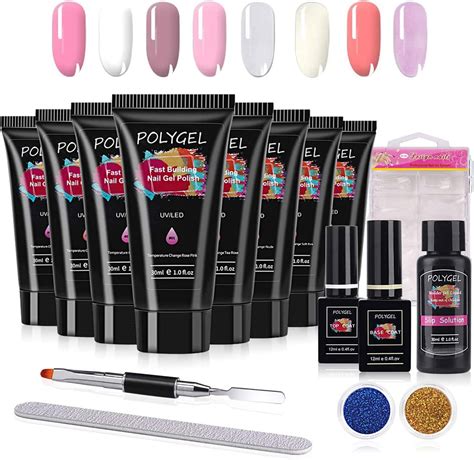Poly nail gel. Modelones Poly Nail Gel Kit is a professional and easy-to-use nail enhancement system that allows you to create beautiful and durable nails at home. This kit includes a 15ml poly nail gel, a 100pcs nail forms, a dual-ended nail brush and spatula, a slip solution and a base top coat set. You can choose from different colors and styles to suit your … 