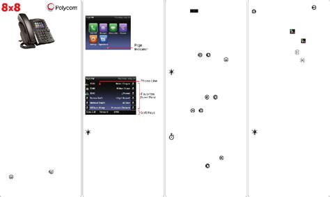 Polycom 8x8.  A Quick User Guide is also available in PDF format.  Polycom V...