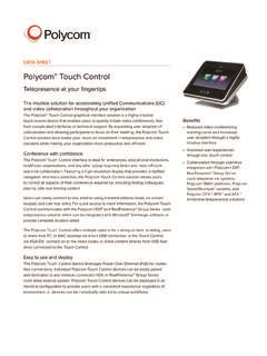Polycom Touch Control Documentation