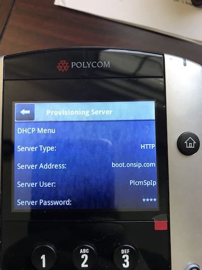 Polycom software update and NTP Server - OnSIP