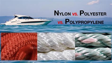 Polyester rope vs polypropylene rope.  Each has distinct characteristi...