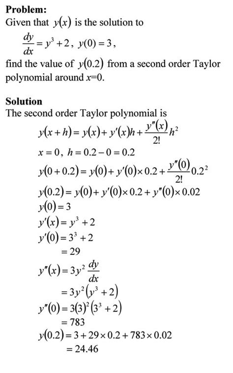 Polynomial Approximation Of Differential Equations
