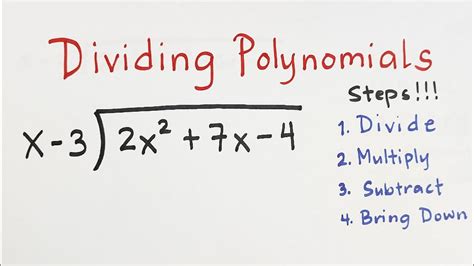 Polynomial equation calculator.  Divide polynomials easily with our free online Polynomia...
