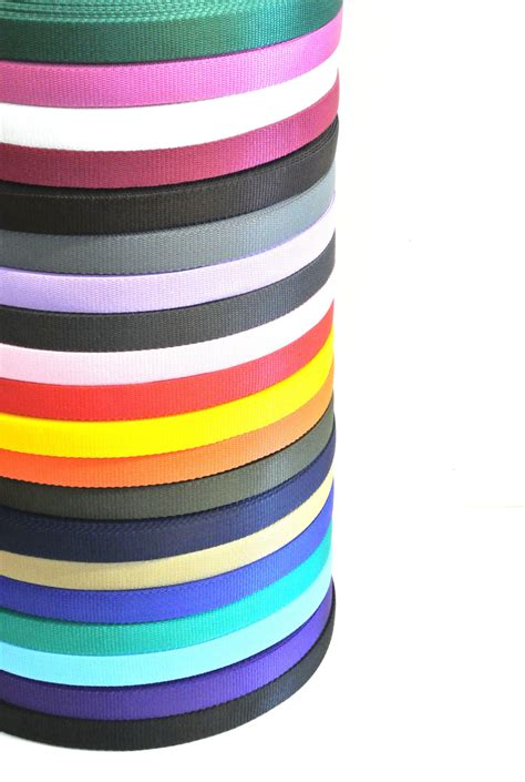 Polypropylene webbing uk.  Buy durable polypropylene webbing in bulk.  Custom colours avail...