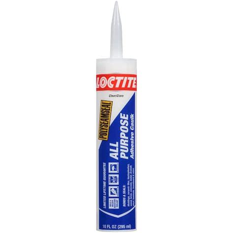 Polyseamseal 10 fl. oz. Clear All-Purpose Adhesive Caulk - The Home Depot