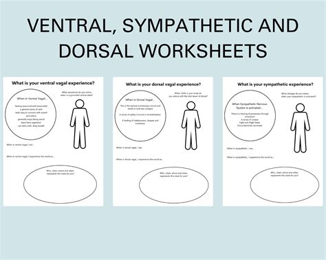 Polyvagal Mapping Worksheets