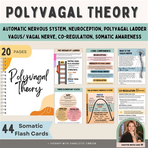 Polyvagal Theory Cheat Sheet Chart, Nervous System Regulation, Somatic