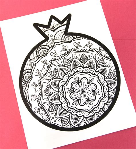 Pomegranate Coloring Books