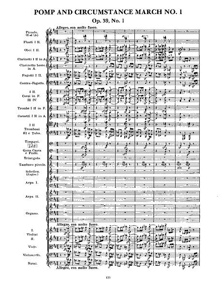 Pomp And Circumstance For Full Orchestra In C - musicsheets.org