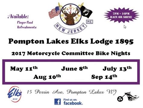 Pompton Lakes Elks Motorcycle Committee - गृहपृष्‍ठ