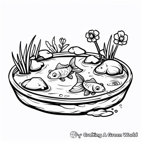 Pond Coloring Shee